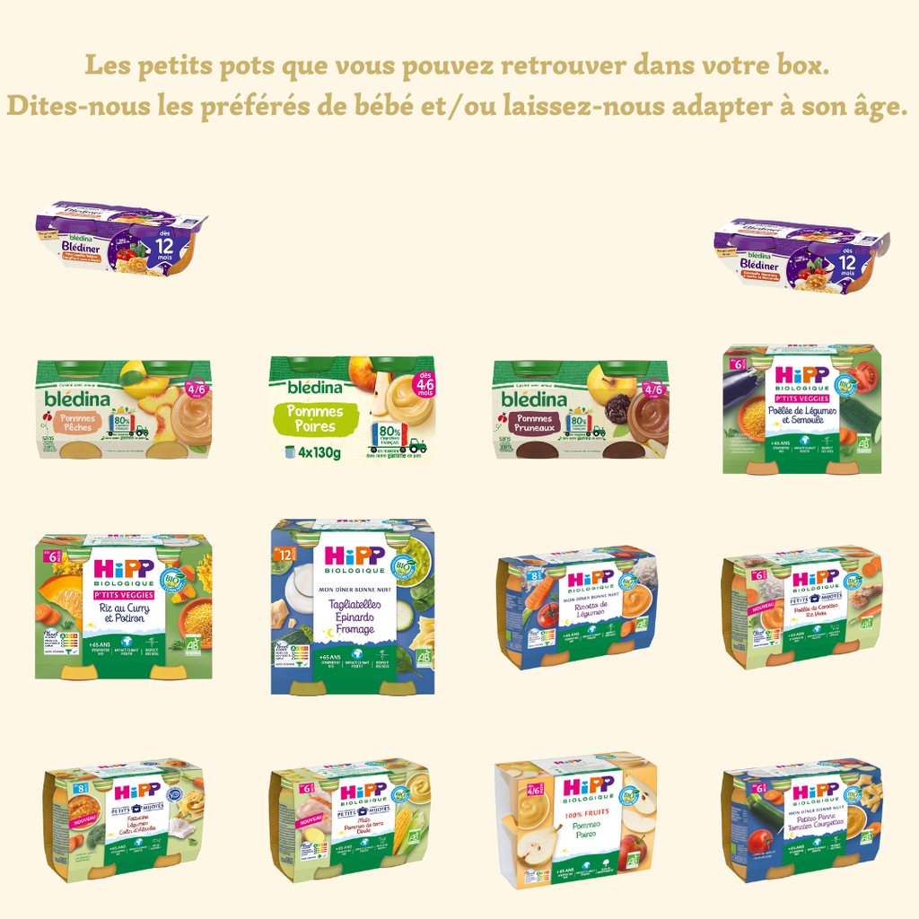 Petits pots proposés